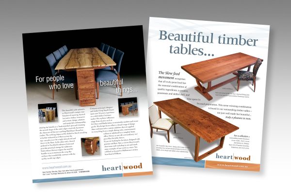 Heartwood Furniture Advertising Design